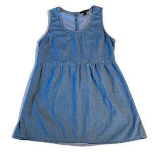 Forever 21 Sleeveless Denim Mini Dress Size Large